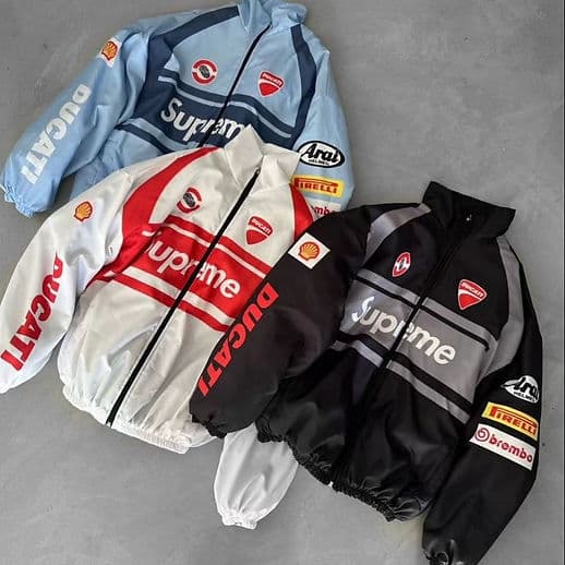 Supreme x Ducati Racing Windbreaker Jacket – Unisex (3 Color Options)
