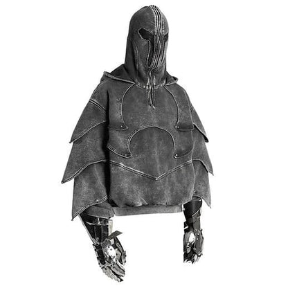 ⚔️ Knightcore Armor Hoodie – Dark Tactical Edition