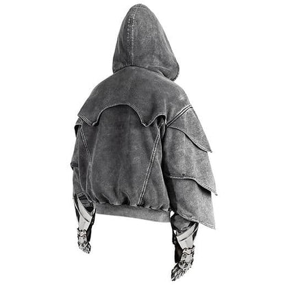 ⚔️ Knightcore Armor Hoodie – Dark Tactical Edition
