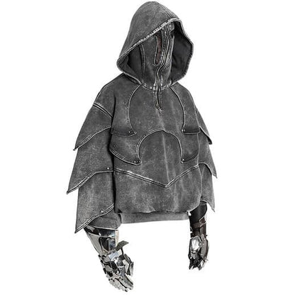 ⚔️ Knightcore Armor Hoodie – Dark Tactical Edition